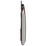 vidaXL Tête de lit suspendue Avec lumière LED Gris nuage PU antique