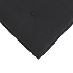 vidaXL Coussin de Dos Noir 60 x 50 cm Tissu en velours côtelé