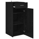 vidaXL Buffet Chêne noir 42 5 x 40 x 93 cm Bois d'ingénierie