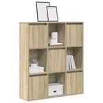 vidaXL Bibliothèque chêne sonoma 89x24x101 5 cm bois d'ingénierie