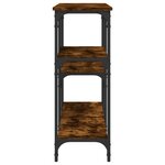 vidaXL Table console chêne fumé 160x29x75 cm bois d'ingénierie
