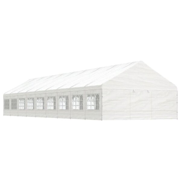 vidaXL Belvédère avec toit blanc 20 07x5 88x3 75 m polyéthylène
