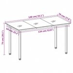 vidaXL Ensemble à manger de jardin coussins 7Pièces Gris et noir