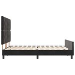 vidaXL Cadre de Lit Noir 140x190 cm Velours