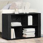 vidaXL Buffet Chêne noir 80 x 30 x 53 cm Bois d'ingénierie