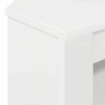 vidaXL MeubleTVd'Angle Blanc brillant 102 x 40 5 x 45 cm