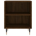 vidaXL Tables de chevet 2Pièces chêne marron 40x30x50cm bois d'ingénierie