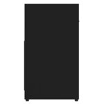 vidaXL Armoire de salle de bain noir 60x33x61 cm Bois d'ingénierie