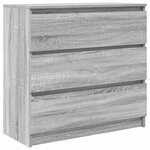 vidaXL Buffet sonoma gris 80x35x76 cm bois d'ingénierie