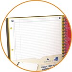 Cahier SCRIBZEE Activebook ligné 6 mm 17 6 x 25 cm OXFORD