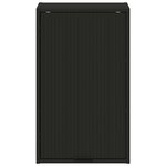 vidaXL Cabinet de salle de bain Montage mural Noir 39 x 23.5 x 65 cm