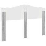 vidaXL Tête de lit Gris Sonoma 150 cm Bois d'ingénierie