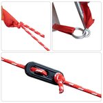 vidaXL Tente de camping tipi 7 personnes orange imperméable