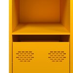 vidaXL Buffet jaune moutarde 101 5x39x73 5 cm acier laminé à froid