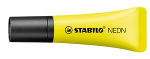 Surligneur NEON Tendance Pte Biseautée 2- 5 mm jaune x 10 STABILO