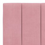 vidaXL Coussin de tête de lit rose 160 cm velours