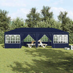 vidaXL Tente de fête Bleu  Blanc 800 x 400 x 266 cm Polyester  Acier