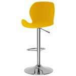 vidaXL Tabourets de bar lot de 2 jaune moutarde velours