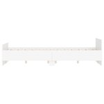 vidaXL Cadre de lit avec tête de lit/pied de lit blanc 135x190 cm