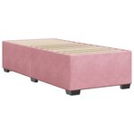 vidaXL Cadre de lit sans matelas rose 100x200 cm velours