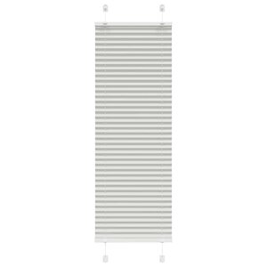 vidaXL Store plissé gris clair 40x100 cm largeur du tissu 39 4 cm