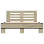 vidaXL Cadre de lit sans matelas chêne sonoma 120x200 cm