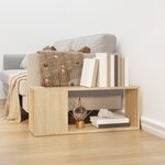 vidaXL Meuble TV Chêne sonoma 80x24x32 cm Bois d'ingénierie