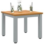 vidaXL Tables de jardin Naturel et gris 45 x 45 x 38 cm