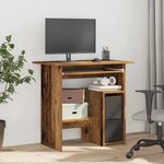 vidaXL Bureau vieux bois 80x45x74 cm bois d'ingénierie