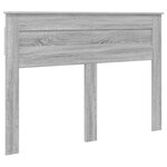 vidaXL Cadre de lit Gris Sonoma 140 x 200 cm Bois d'ingénierie