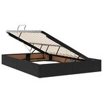 vidaXL Cadre de lit ottoman avec stockage Noir 140 x 200 cm Velours