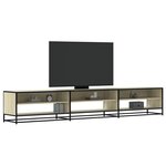 vidaXL Meuble TV chêne sonoma 270x40x46 cm bois d'ingénierie