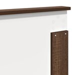 vidaXL Tête de lit Chêne brun 180 cm Bois d'ingénierie