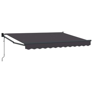 vidaXL Auvent rétractable Anthracite 3 5 x 2 m Polyester et métal