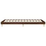 vidaXL Cadre de lit sans matelas chêne marron 75x190cm bois ingénierie