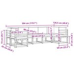 vidaXL Ensemble de canapés d'extérieur 7 pc Blanc et Beige