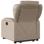 vidaXL Fauteuil inclinable Cappuccino Similicuir