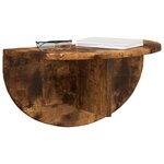 vidaXL Étagère Murale Chêne fumé 38 x 19 x 19 cm Bois d'ingénierie