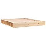 vidaXL Cadre de lit sans matelas 150x200 cm bois massif