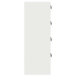 vidaXL Cabinet de Dossier avec tiroir 2 Pièces Blanc 44 x 50 x 106.5 cm