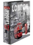Classeur à Levier Carton A4 Dos de 70 mm Motif London HERMA