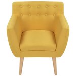 vidaXL Fauteuil jaune tissu