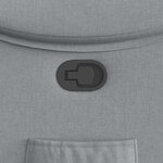 vidaXL Fauteuil inclinable Gris clair Tissu