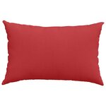 vidaXL Coussins de canapé 2 Pièces Rouge 60 x 40 cm tissu