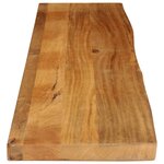 vidaXL Dessus de table à bord vivant 180x20x2 5cm bois massif manguier