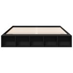 vidaXL Cadre de lit sans matelas noir 180x200 cm