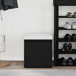 vidaXL Commode Chêne noir 40.5 x 40 x 40 cm Bois d'ingénierie