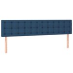 VidaXL Cadre de lit ottoman avec matelas bleu 180x200 cm tissu