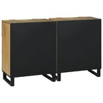 vidaXL Buffets 2 Pièces Marron 60 x 33.5 x 75 cm bois de manguier massif