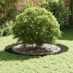 vidaXL adapté pour anneaux d'arbre plats 5 Pièces Vert olive Ø90 / 120 cm